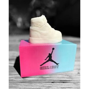 Pink: Gender Reveal Sneaker Candles, Soy wax candles